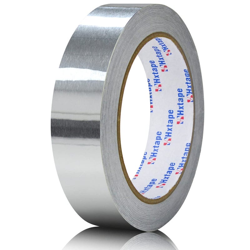 Hxtape HVAC Tape, Aluminum Tape, 4mil 1 in x 66ft, foil Tape for ductwork, for Metal Repair Insulation Tape, (Silver) - Image 1
